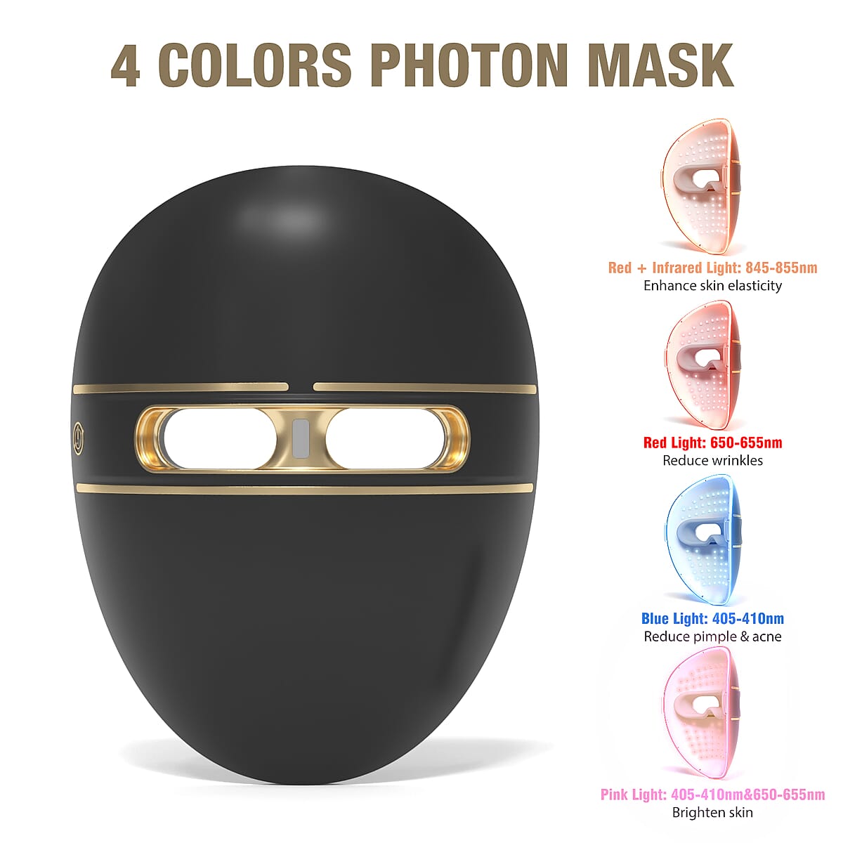 Prospera Penguin 4 LED Light Platinum Therapy Face Mask (90 Day Warranty) FDA Cleared image number 1