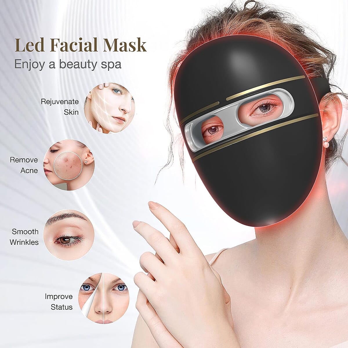 Prospera Penguin 4 LED Light Platinum Therapy Face Mask (90 Day Warranty) FDA Cleared image number 3