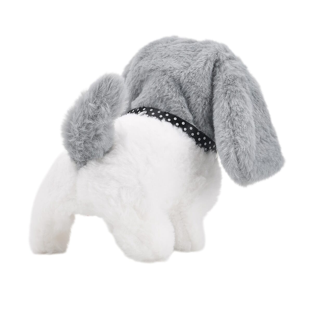 Doorbuster Livmore Set of 2 Pcs Grey Electric Walking Plush Dog Toy (2xAA Battery Not Included) image number 3