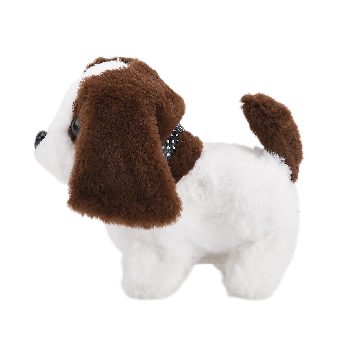  Livmore Set of 2 Pcs Coffee Electric Walking Plush Dog Toy (2xAA Battery Not Included) image number 2
