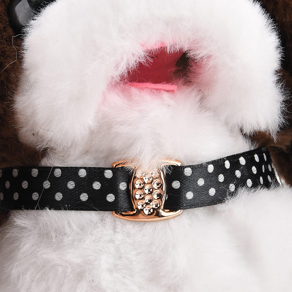  Livmore Set of 2 Pcs Coffee Electric Walking Plush Dog Toy (2xAA Battery Not Included) image number 5