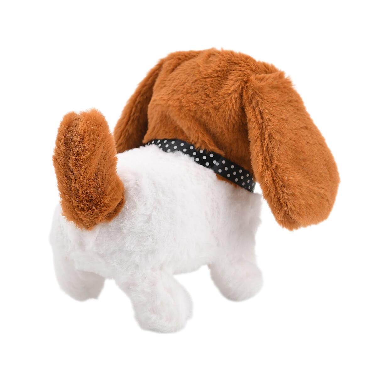  Livmore Set of 2 Pcs Brown Electric Walking Plush Dog Toy (2xAA Battery Not Included) image number 3