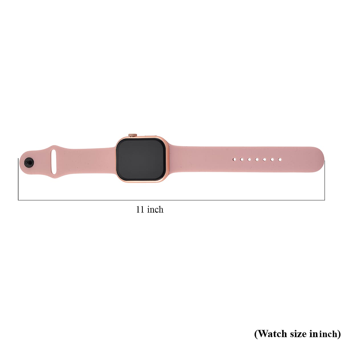 S9 Multi Functional Smart Watch with Pink Silicone and Rose Quartz with Crystal Faux Leather Strap image number 8