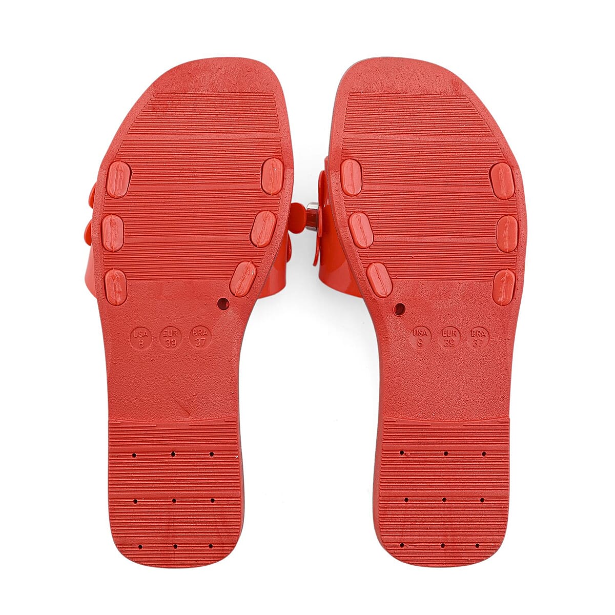 MATERIAL GIRL Red Floral EVA Slides - L image number 4