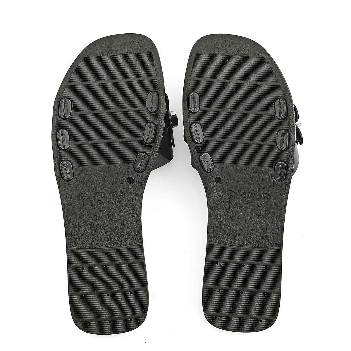 MATERIAL GIRL Black Floral EVA Slides - M image number 4