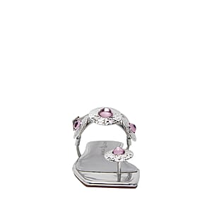 KATY PERRY Silver The Camie Stone Sandal - Size 9