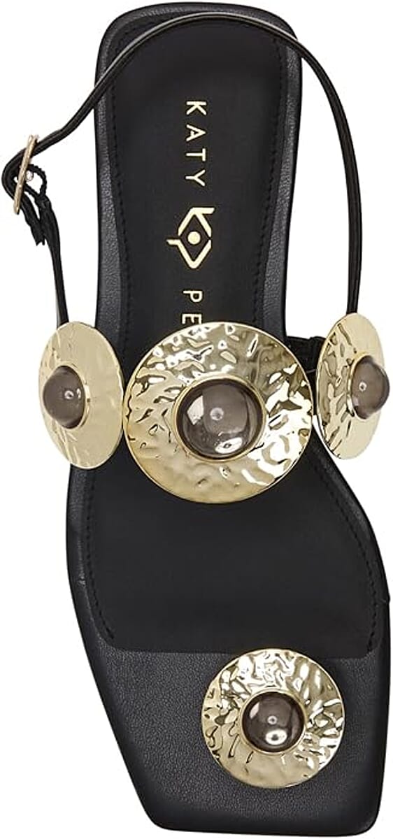KATY PERRY Black The Camie Stone Sandal - Size 7 image number 5