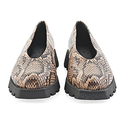 KATY PERRY Brown Snake The Darling Slip-on Loafer - Size 6.5