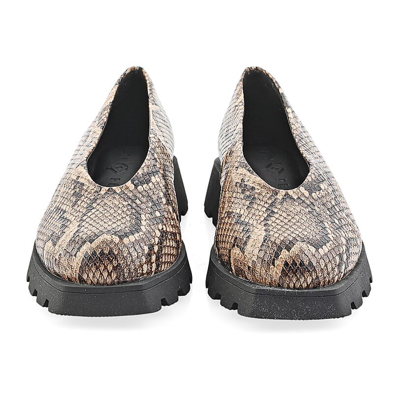 KATY PERRY Brown Snake The Darling Slip-on Loafer - Size 6.5