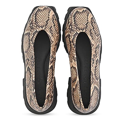 KATY PERRY Brown Snake The Darling Slip-on Loafer - Size 6.5