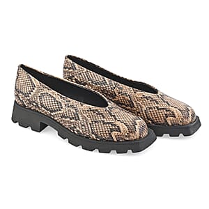 KATY PERRY Brown Snake The Darling Slip-on Loafer - Size 8