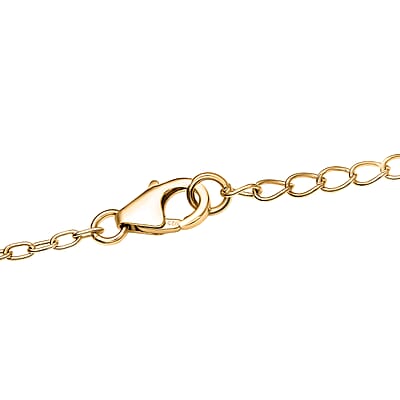 D'Joy AAA Kagem Zambian Emerald and Moissanite 2.10 ctw Necklace in 18K Vermeil Yellow Gold Over Sterling Silver 18 Inches