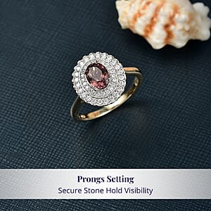 Certified & Appraised Luxoro AAA Madagascar Color Change Garnet and I2 Diamond 2.00 ctw Ring in 10K Yellow Gold (Size 7.0)