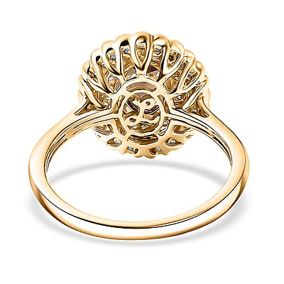 Certified & Appraised Luxoro AAA Madagascar Color Change Garnet and I2 Diamond 2.00 ctw Ring in 10K Yellow Gold (Size 8.0)