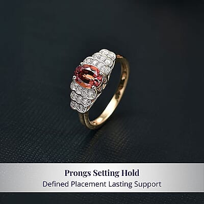 Certified & Appraised Luxoro AAA Madagascar Color Change Garnet and I2 Diamond 1.75 ctw Ring in 10K Yellow Gold (Size 10.0)