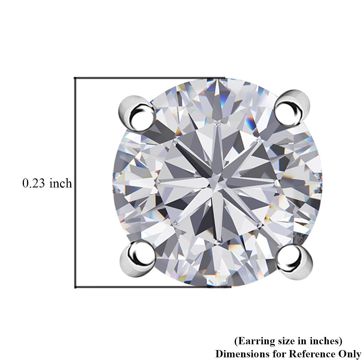 SGL Certified Luxuriant Lab Grown Diamond G-H SI 1.50 ctw Solitaire Stud Earrings in 10K Yellow Gold