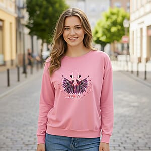 Doorbuster Tamsy Black Eye Catching Ballet Dancing Girls Crystal Long Sleeve Top - One Size Fits Up to XLarge