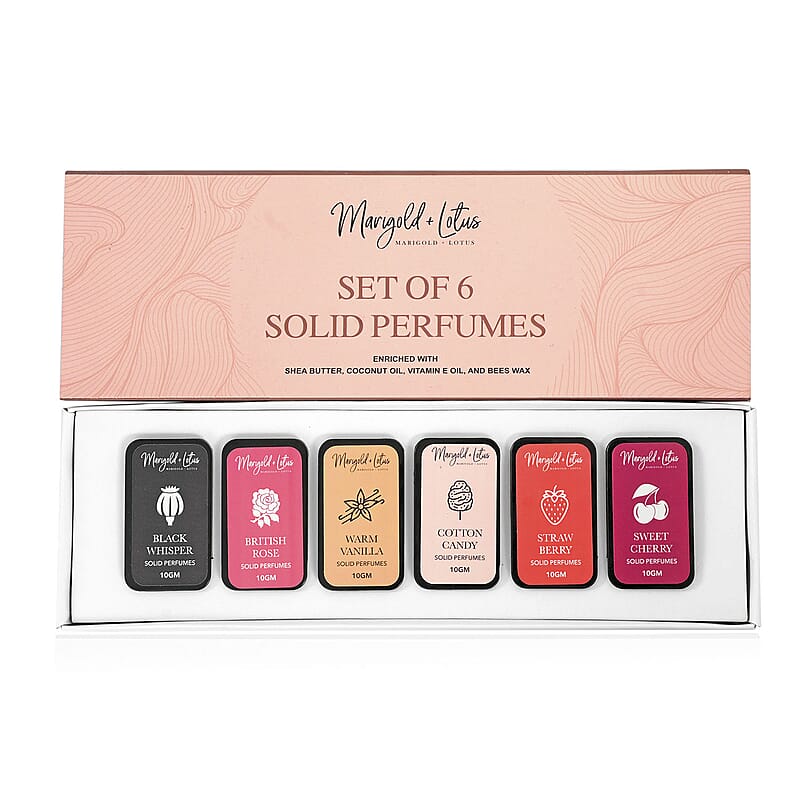 Marigold and Lotus Set of 6 Solid Deodorant Roll-on for Women