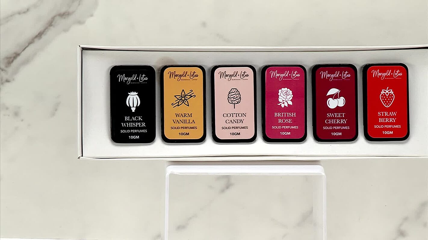 Set of 6 Solid Perfumes Area Underarm Rollon For Women