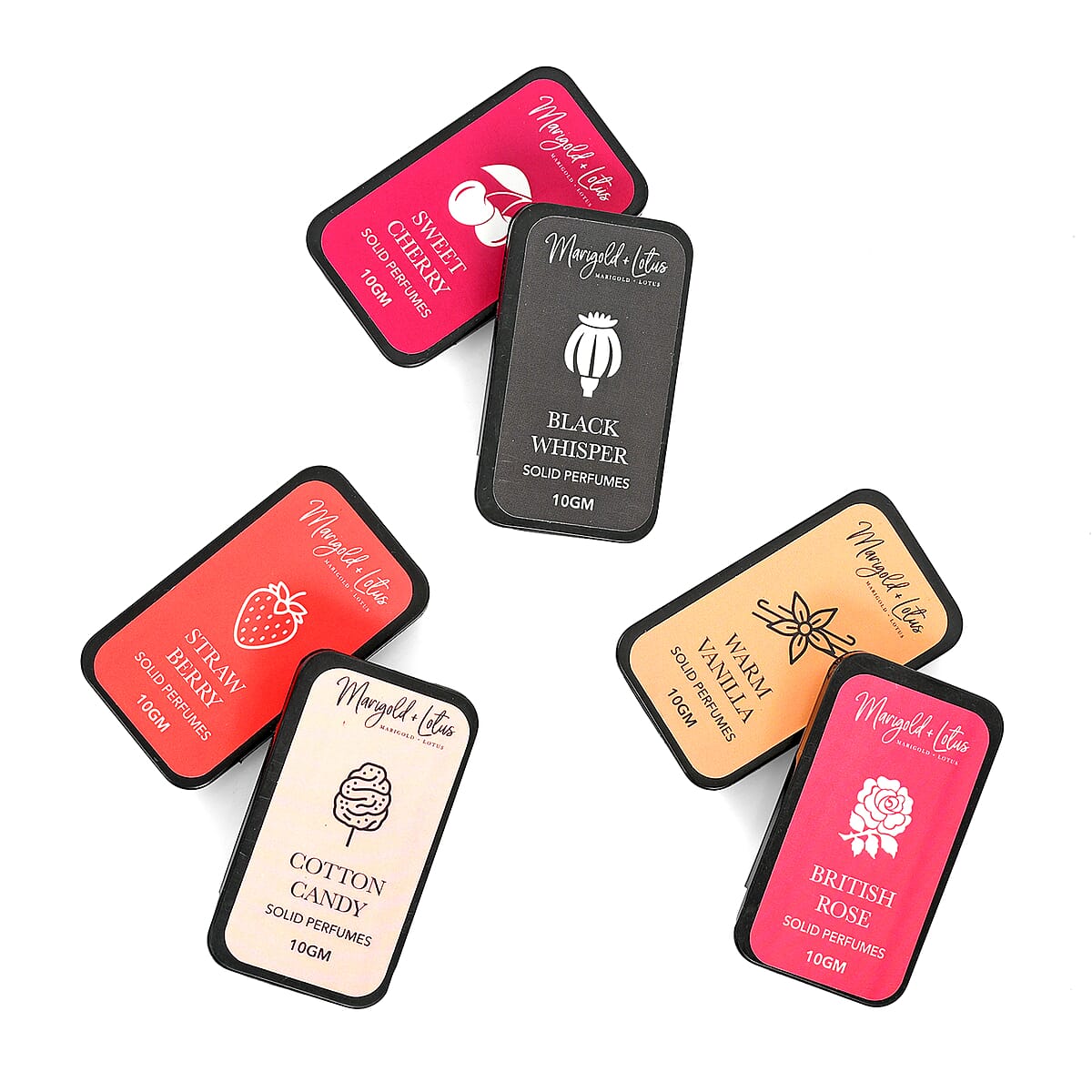 Set of 6 Solid Perfumes Area Underarm Rollon For Women image number 2