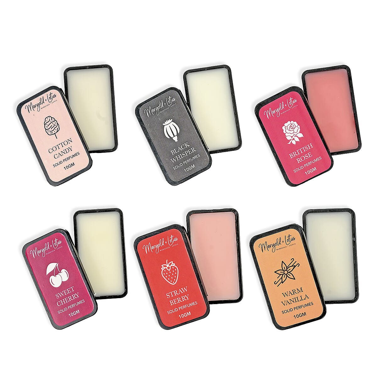 Set of 6 Solid Perfumes Area Underarm Rollon For Women image number 3