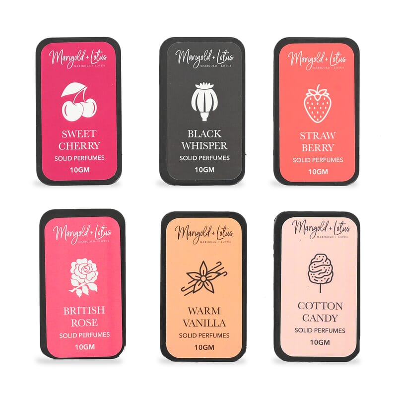 Marigold and Lotus Set of 6 Solid Deodorant Roll-on for Women