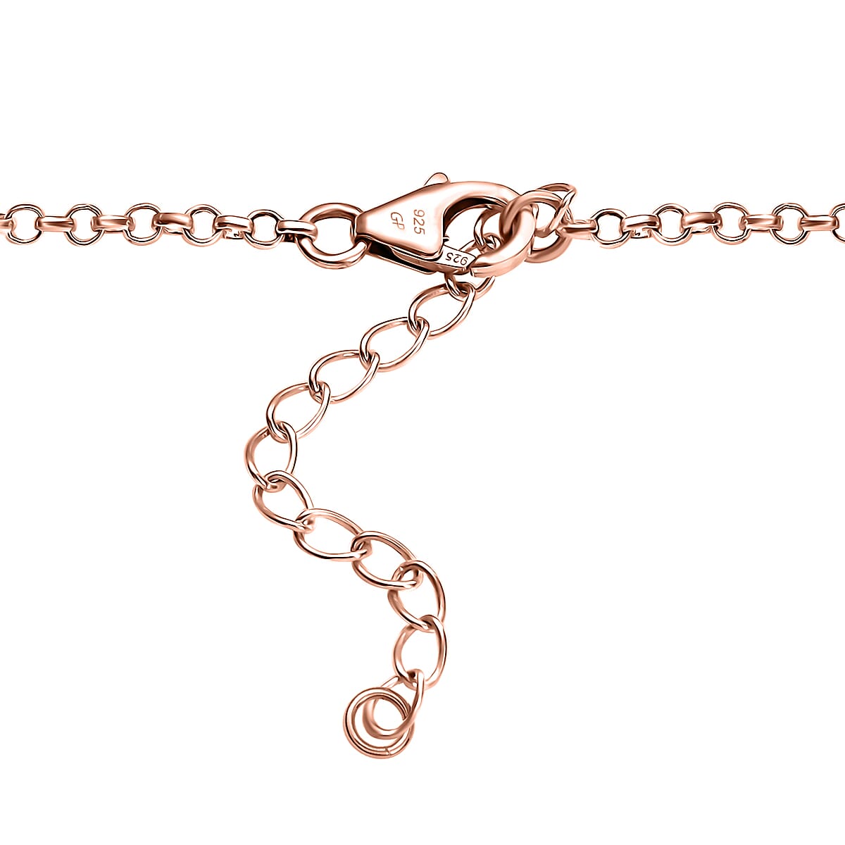 GP Italian Garden Collection AAA Rose De France Amethyst and White Zircon 14.80 ctw Necklace in 18K Vermeil Rose Gold Over Sterling Silver 18 Inches image number 5