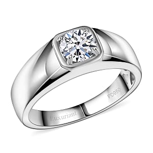 Luxuriant Lab Grown Diamond 1.00 ctw Men's Ring in 950 Palladium (Size 10.0) 