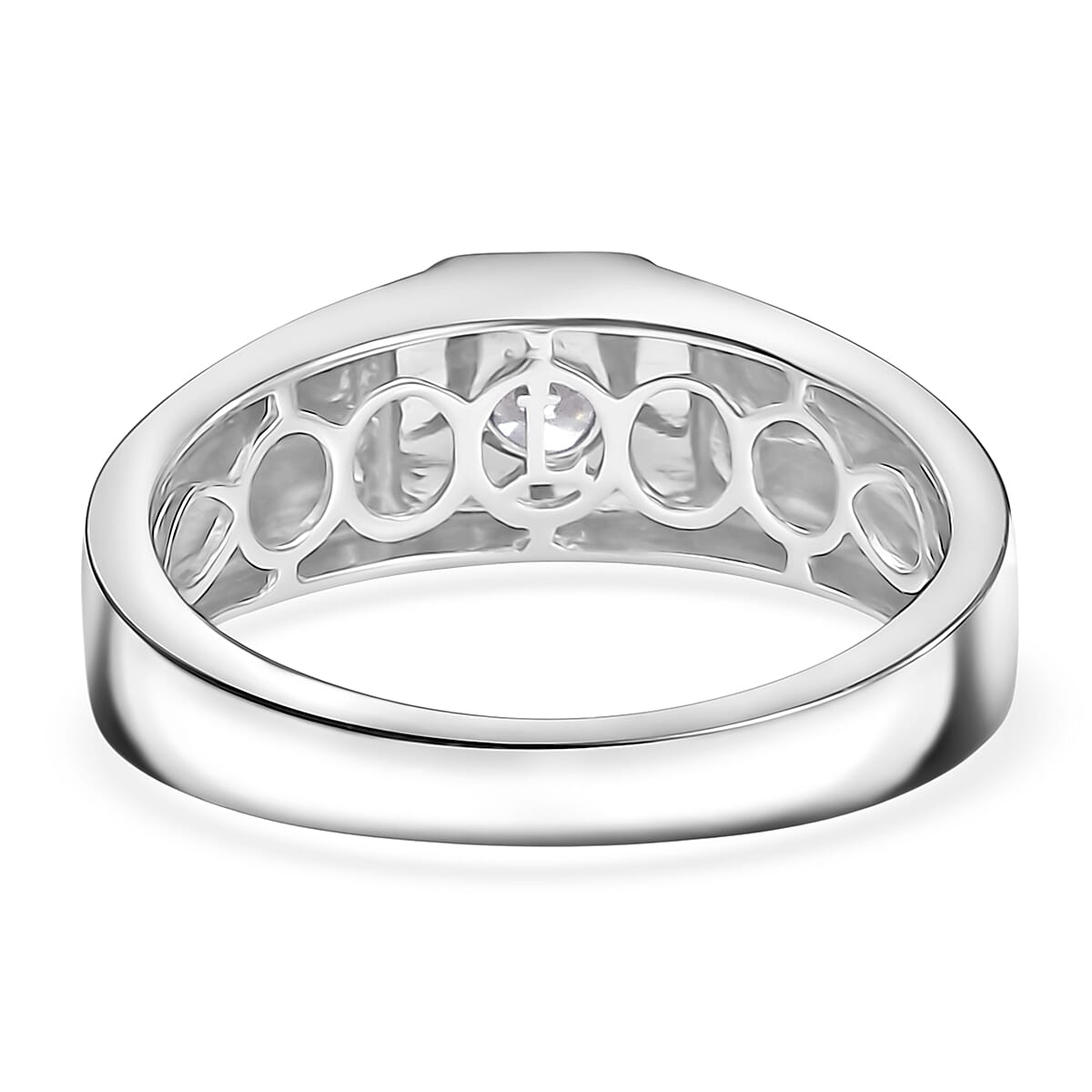 Luxuriant Lab Grown Diamond 1.00 ctw Men's Ring in 950 Palladium (Size 10.0)  image number 4