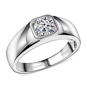 Luxuriant Lab Grown Diamond E-F VS 1.00 ctw Men's Ring in 950 Palladium (Size 9.5)