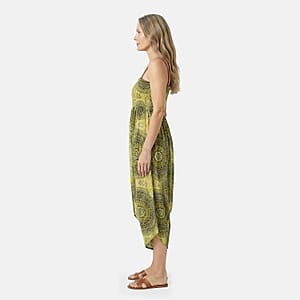 TLV Tamsy Lime Mandala 2 in 1 Harem Pant - One Size Fits Most