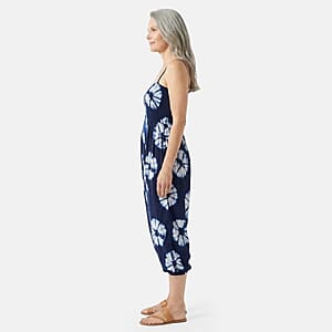 TLV Tamsy Navy Tie & Dye 2 in 1 Harem Pant - One Size Fits Most