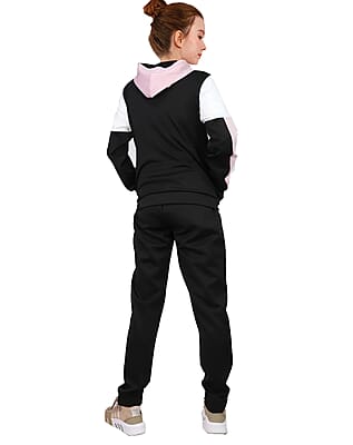 HANTON Black Athletic Jogger Set - S