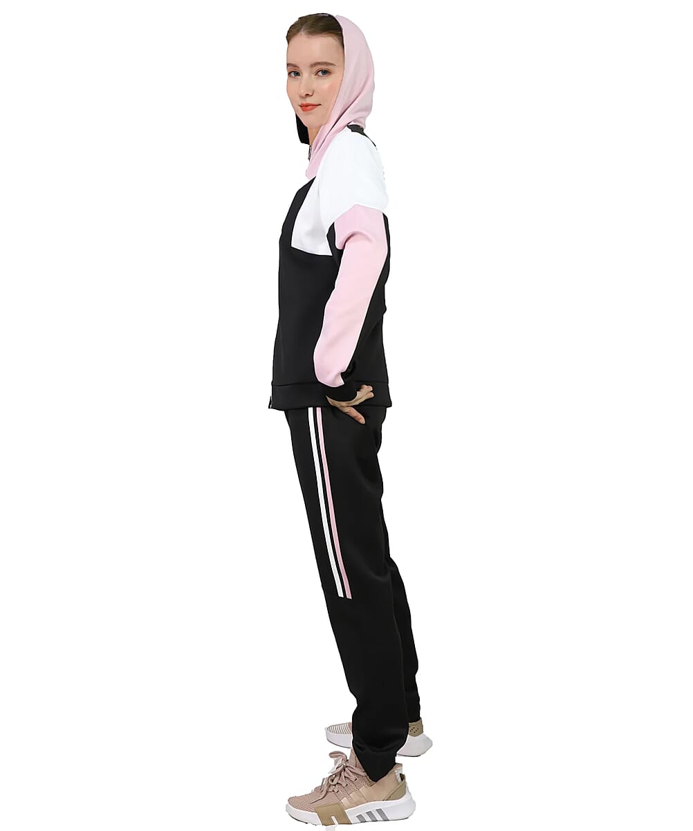 HANTON Black Athletic Jogger Set - L image number 1