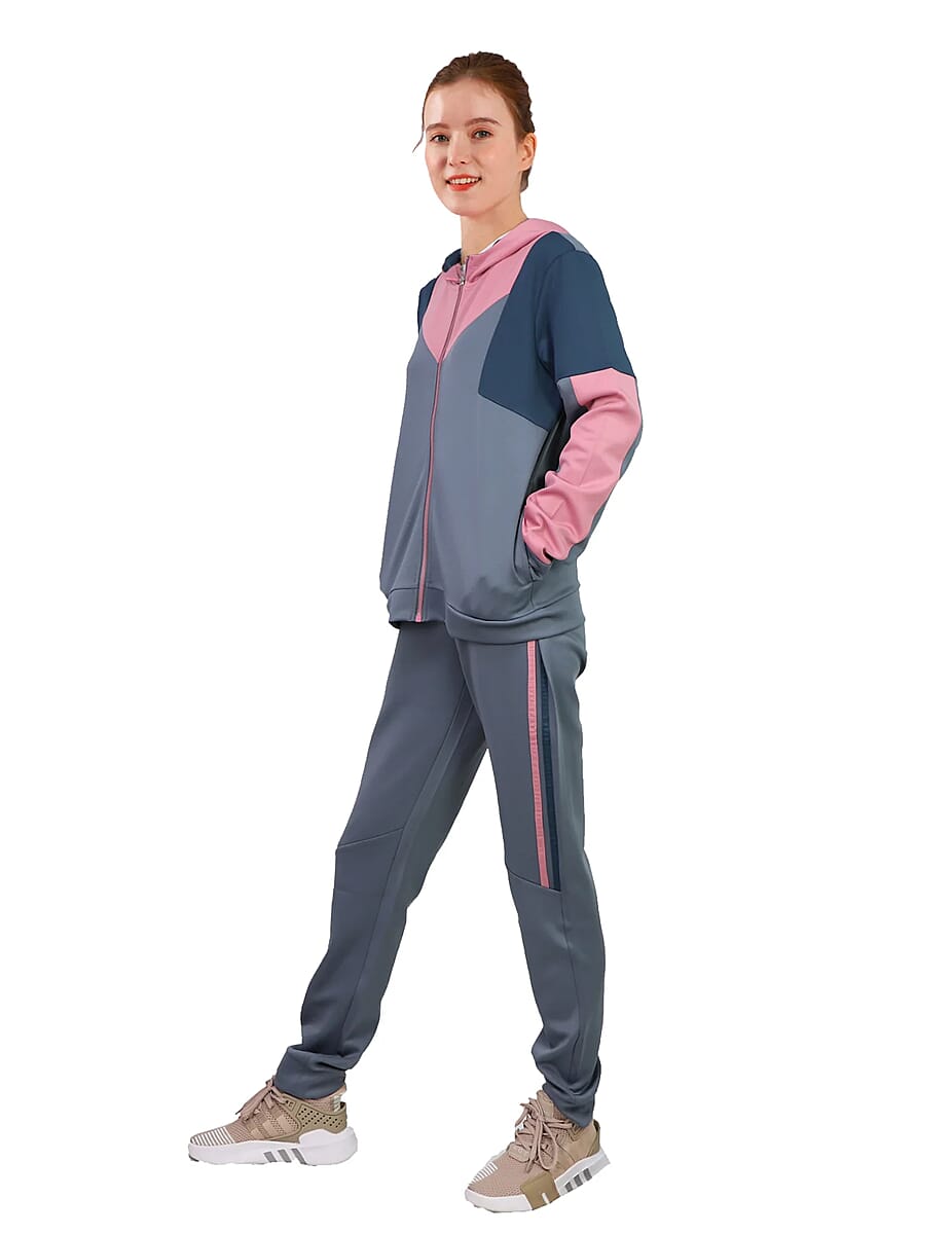 HANTON Grey Athletic Jogger Set - M image number 1
