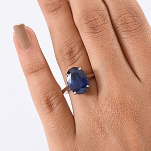 Rhapsody AAAA Kashmir Kyanite 8.25 ctw Blue Nova Ring in 950 Platinum (Size 9.0)