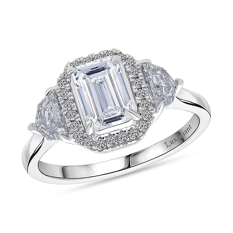 IGI Certified Luxuriant Lab Grown Diamond E-F VS 2.00 ctw Ring in 950 Platinum (Size 11.0) 5.75 Grams