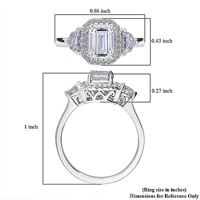 IGI Certified Luxuriant Lab Grown Diamond E-F VS 2.00 ctw Ring in 950 Platinum (Size 12.0) 5.75 Grams