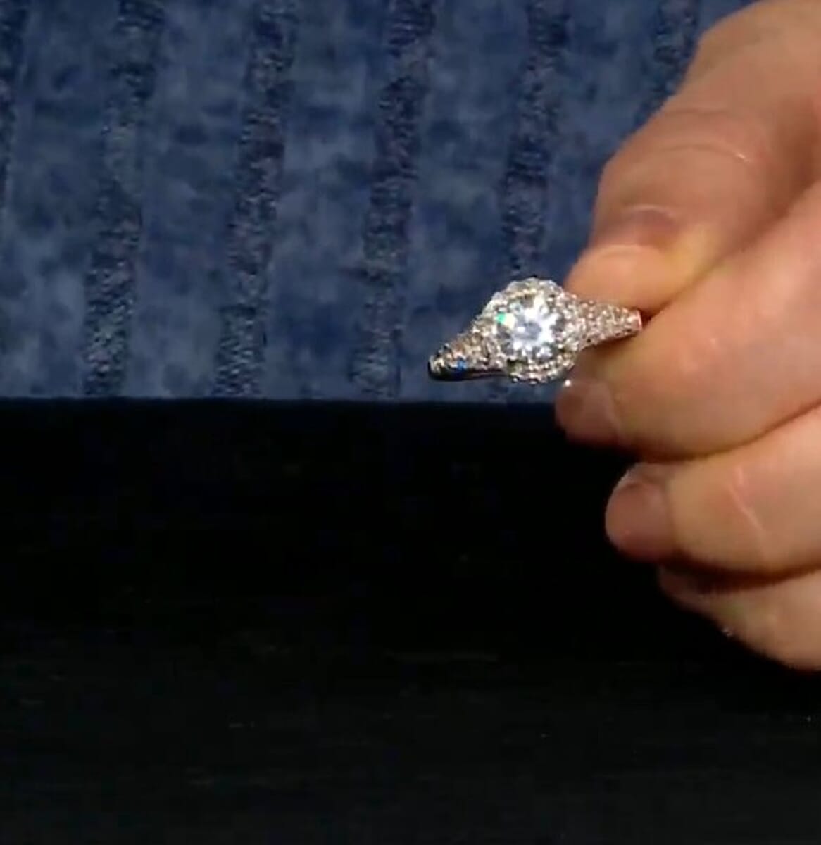 Luxuriant Lab Grown Diamond E-F VS 1.50 ctw Ring in Rhodium Over Sterling Silver (Size 10.0) image number 1