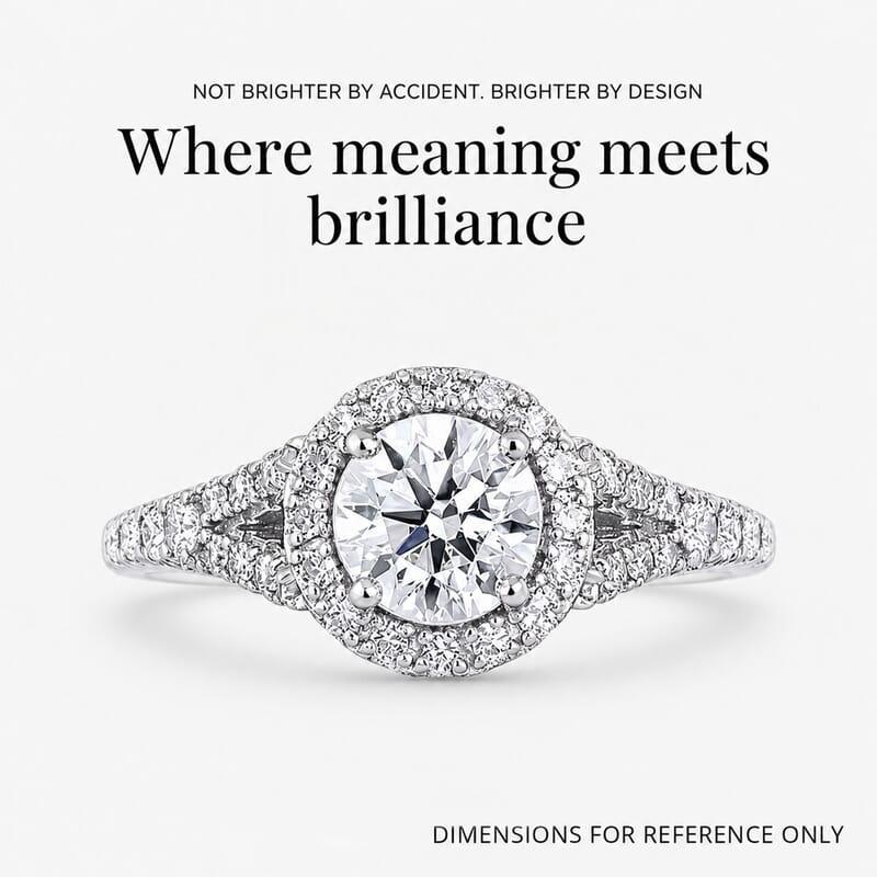 Luxuriant Lab Grown Diamond E-F VS 1.50 ctw Ring in Rhodium Over Sterling Silver (Size 8.0)