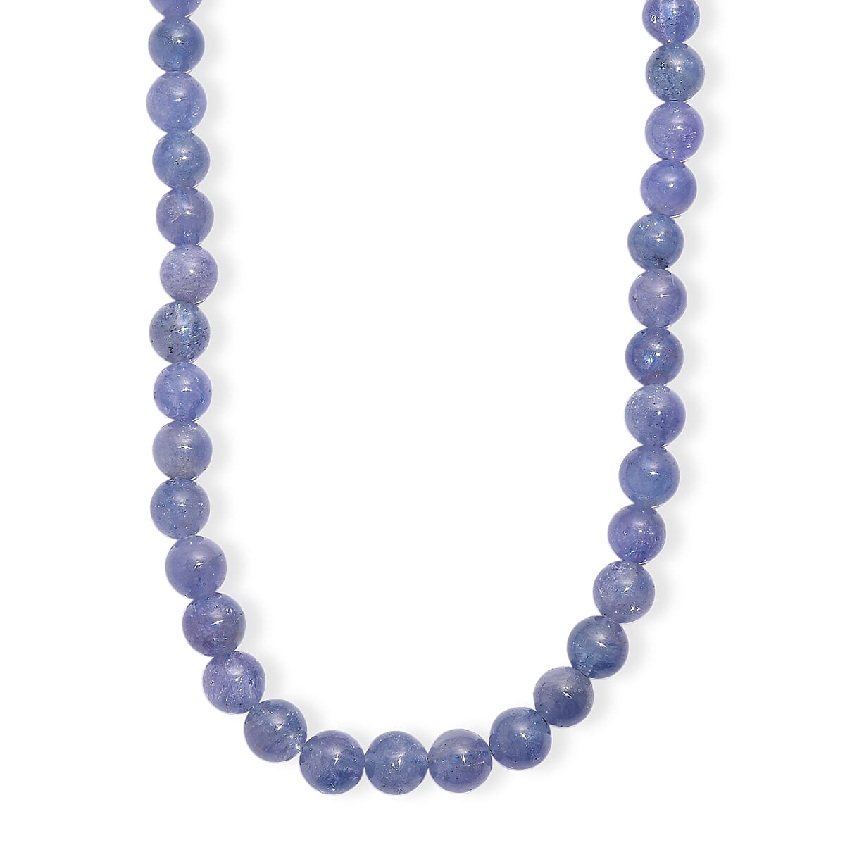 Tanzanite 145.00 ctw Beaded Necklace in Rhodium Over Sterling Silver 18 Inches image number 0
