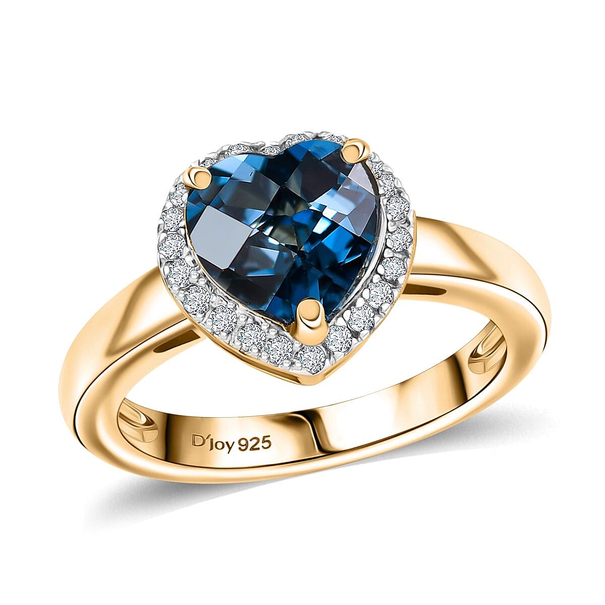 Premium London Blue Topaz 2.32 ctw Ring in Sterling Silver (Size 11.50)