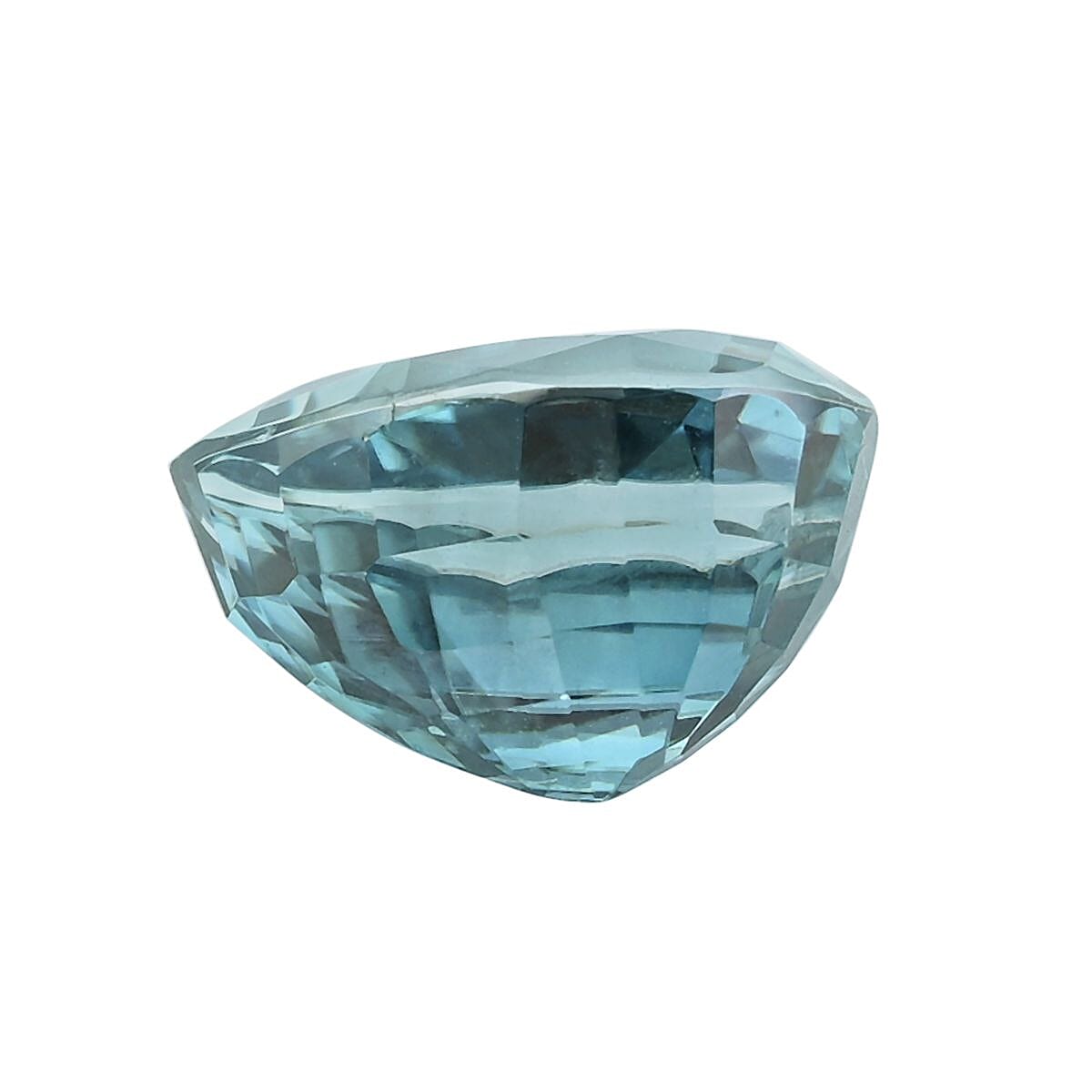 AAAA Blue Zircon (Pear Free Size) 4.00 ctw image number 2