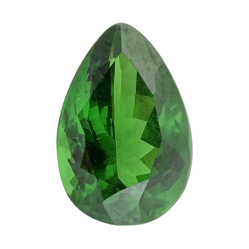 Certified and Appraised AAAA Tsavorite Garnet (Pear Free Size) 1.00 ctw