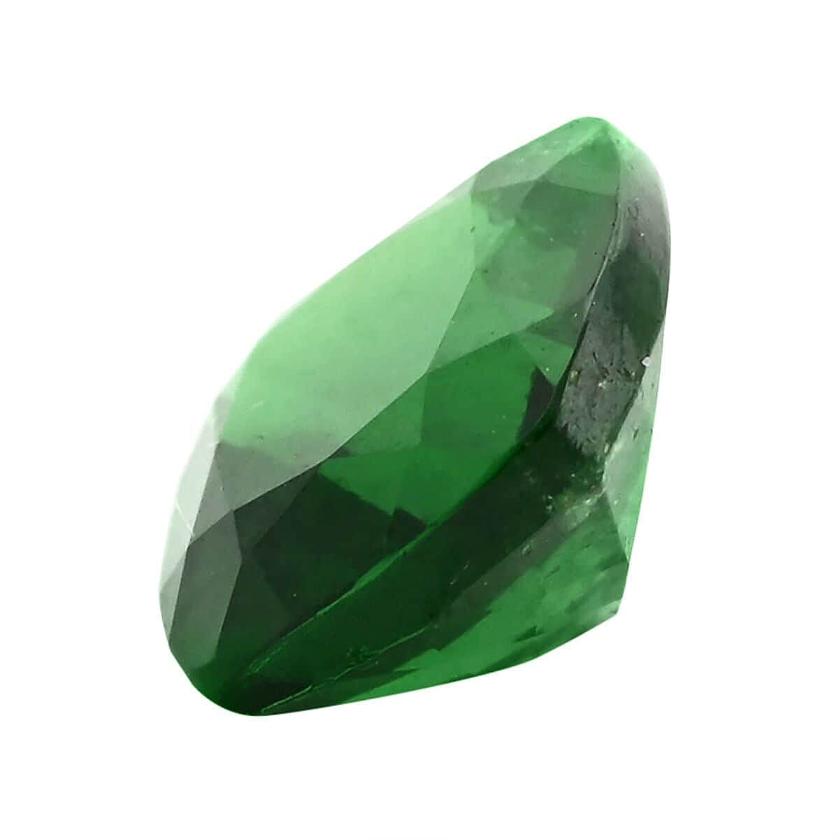 Certified and Appraised AAAA Tsavorite Garnet (Cush Free Size) 1.00 ctw image number 5