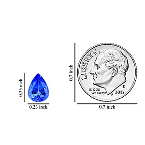 AAAA Tanzanite (Pear 9x6 mm) 1.60 ctw