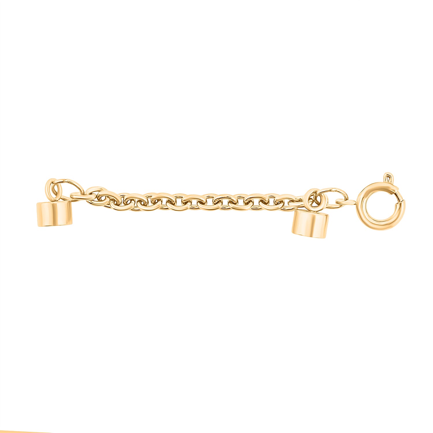 ION Plated YG Stainless Steel 5*7 Magnetic Lock with 7MM Spring Ring Lock with 1.5mm Rolo Chain