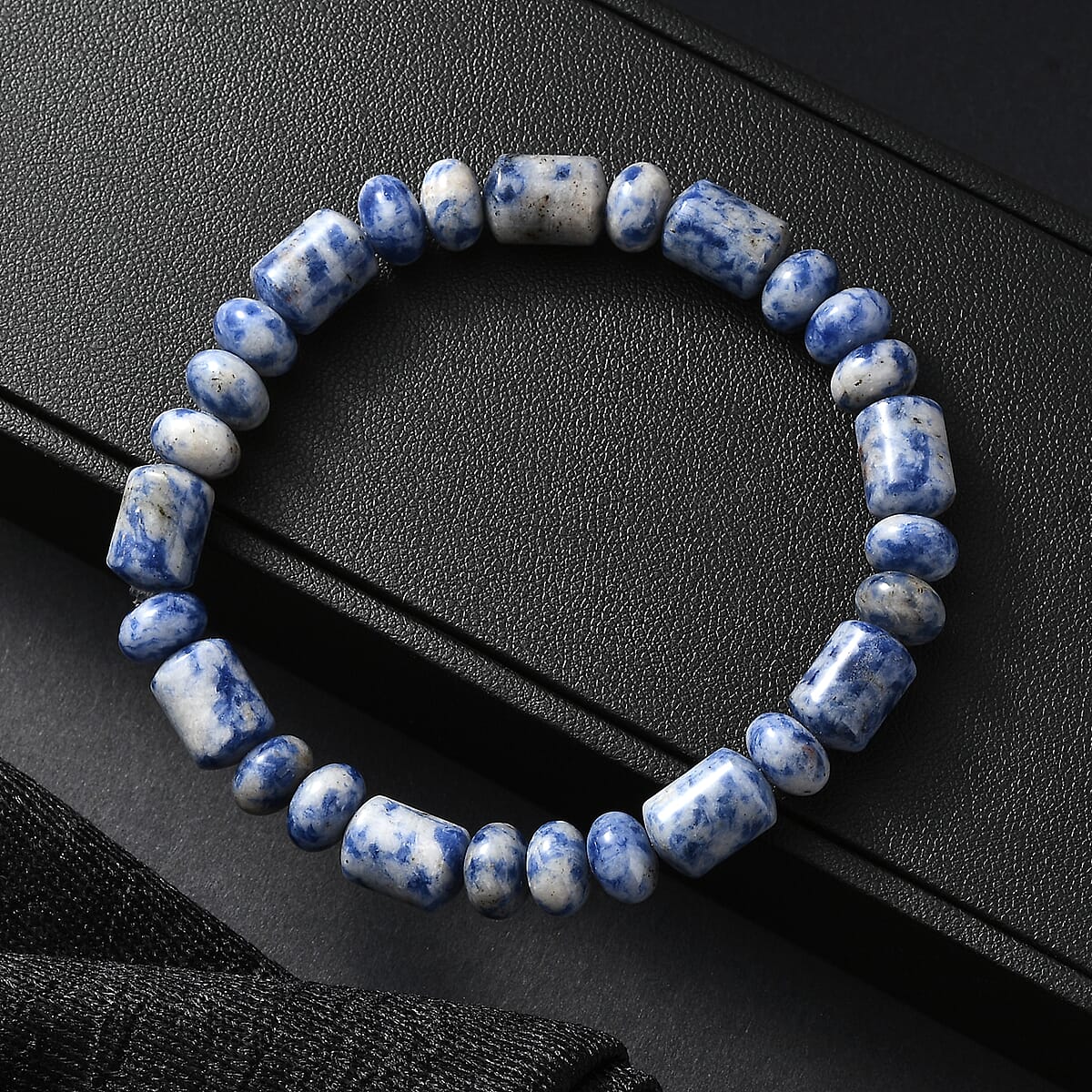 Sodalite 100.00 ctw Beaded Stretch Bracelet image number 1