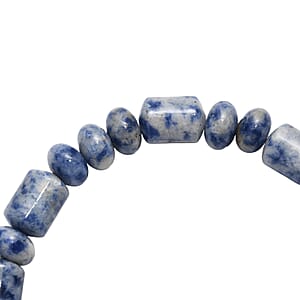 Sodalite 100.00 ctw Beaded Stretch Bracelet