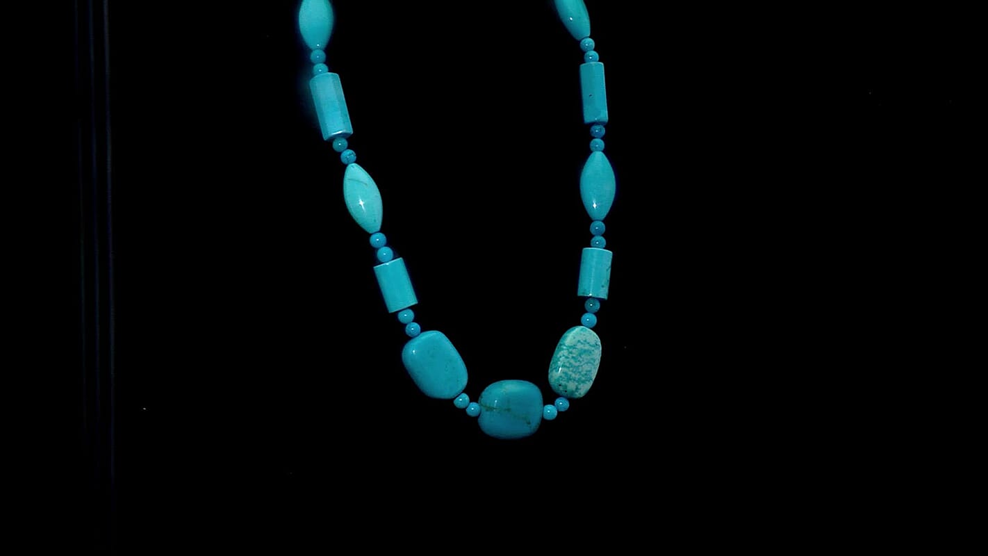 Magnesite Fancy Beaded Necklace in Platinum Bond 485.00 ctw (20 Inches)